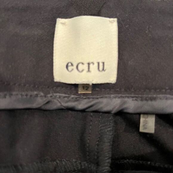 Ecru Santana Slim Dress Pants Black Trousers Size 12 - Picture 9 of 12